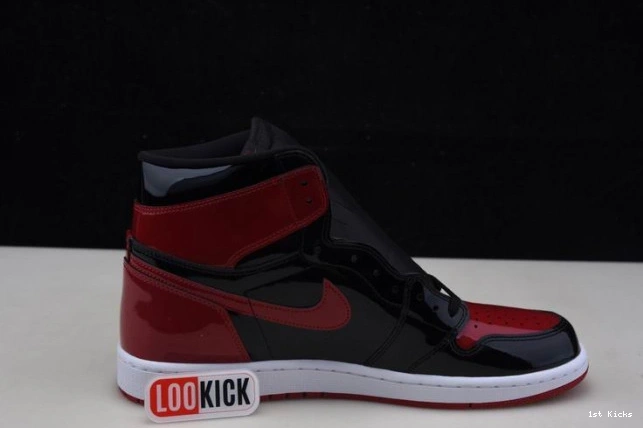 1st Kicks OG Jordan Patent 555088-063 1 Bred High Air 0702